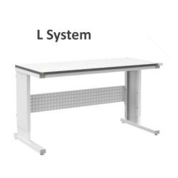 ESD Worktable L Shaped 700mm Deep - 3 Widths Available